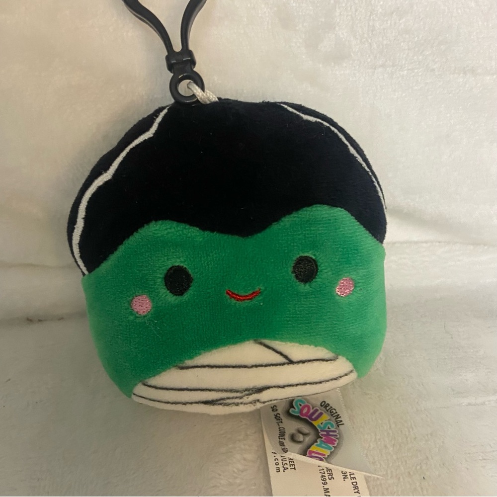 Kellytoy Squishmallows Myrtle Bride of Frankenstein Clip-on 3.5" Plush 2020